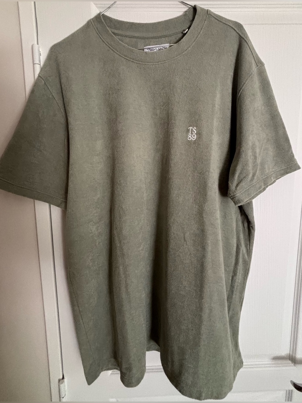 Teddy Smith terry cotton crew neck t-shirt.